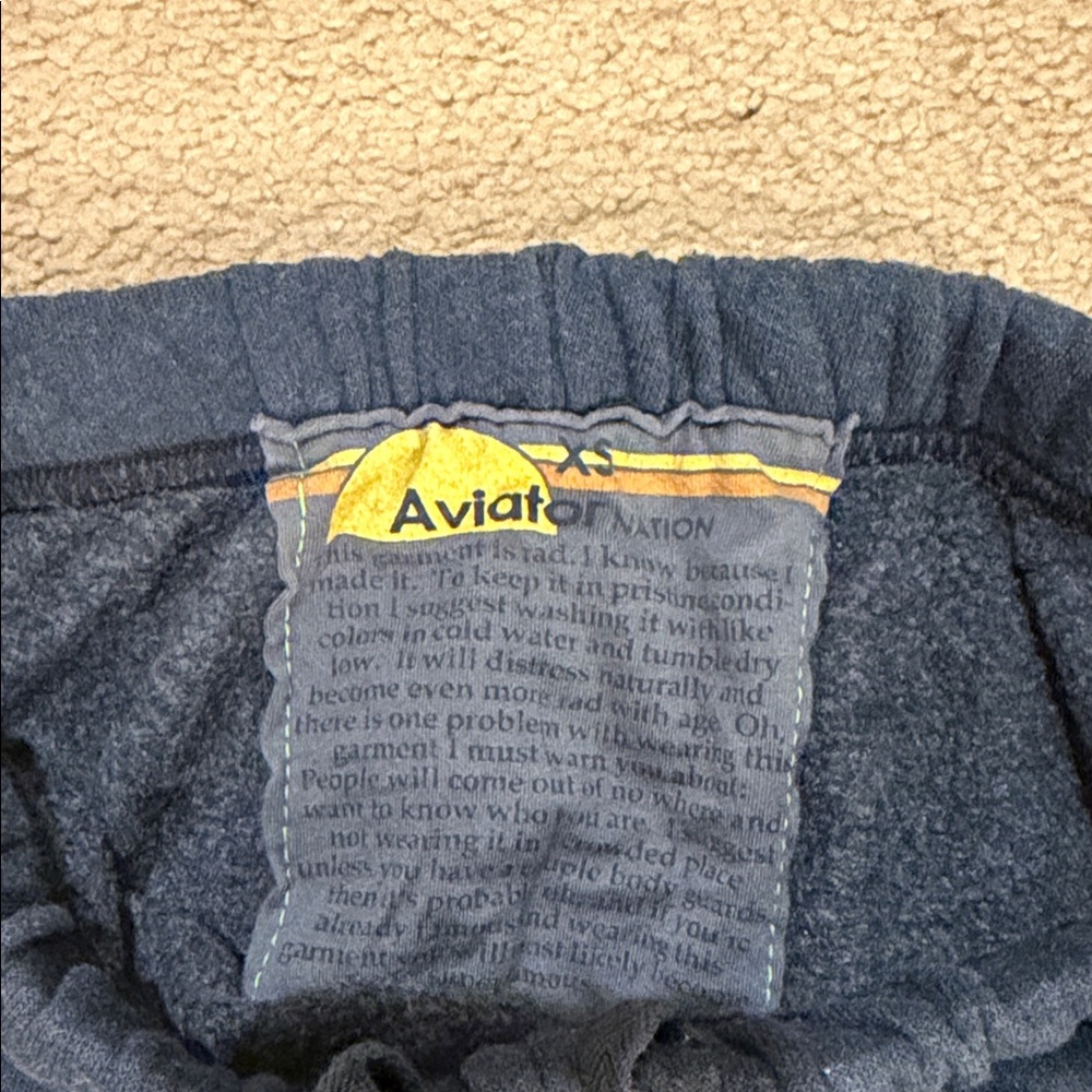 Aviator Nation Black Joggers with Red Hearts - Picture 4 of 7